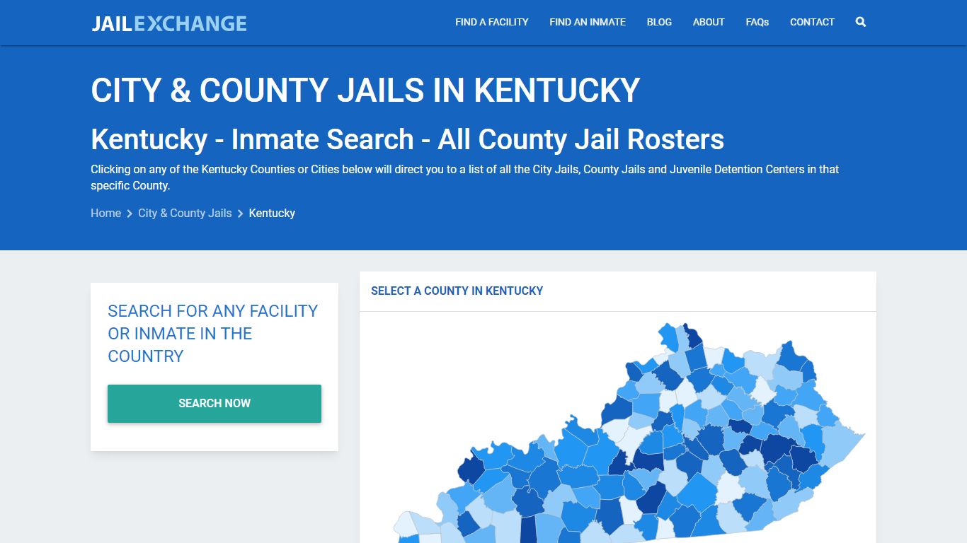 Inmate Search - Kentucky County Jails | Jail Exchange